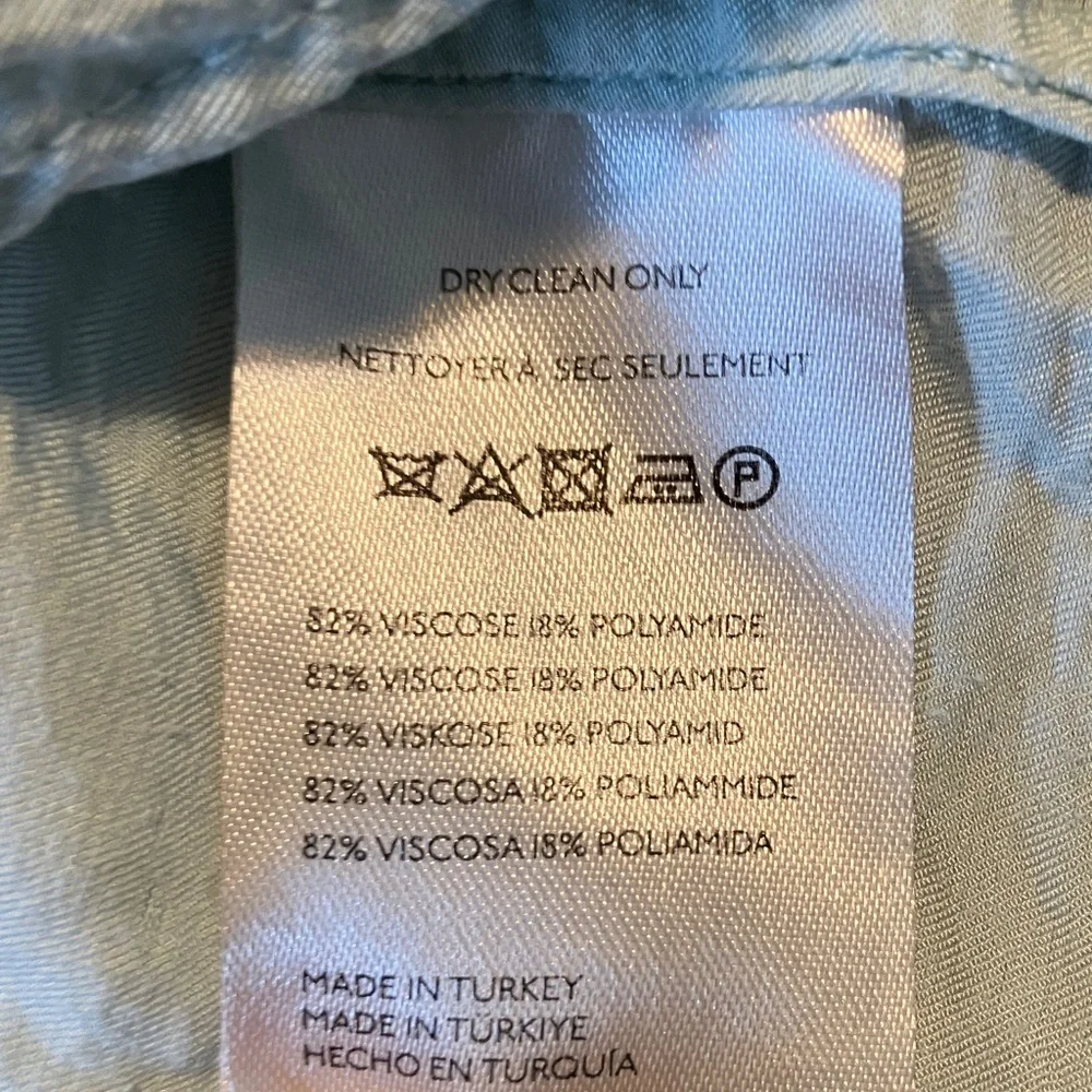 Oversized Dylon Short-Sleeve Wide Placket Top for Anthropologie - Picture 8 of 9